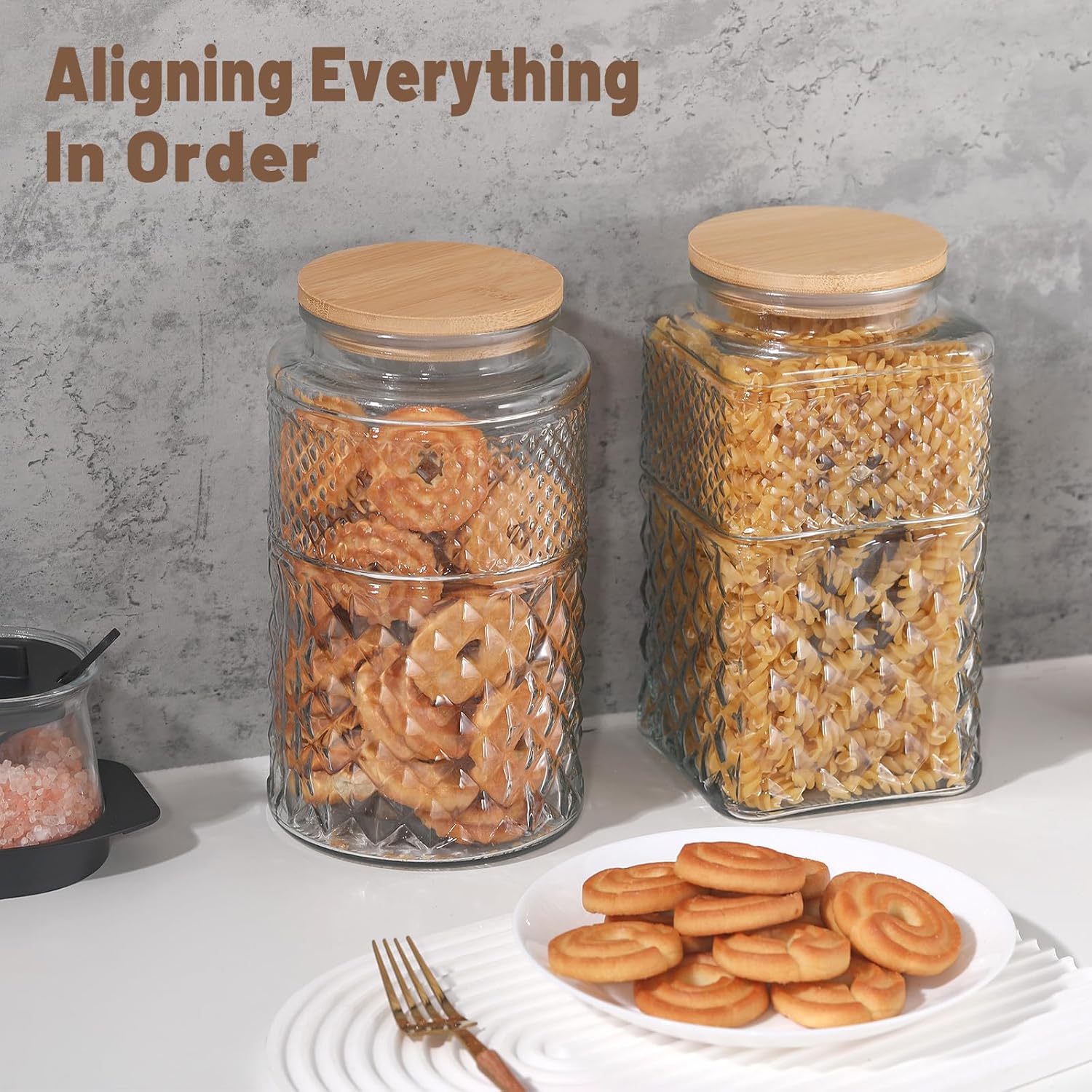 0.7Gallon/2600ml Glass Cookie  - Food Storage And Containers review and price