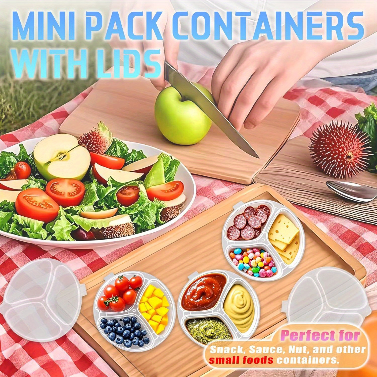 Round 3-Compartment Disposable - Food Storage For Restaurant review and price