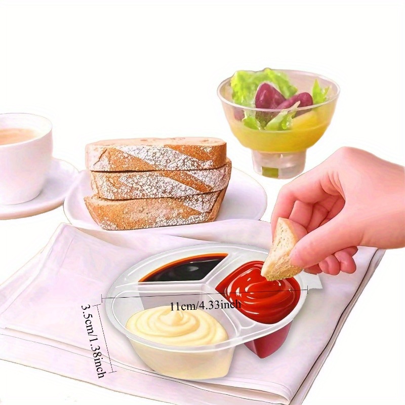 Round 3-Compartment Disposable - Food Storage For Restaurant review and price