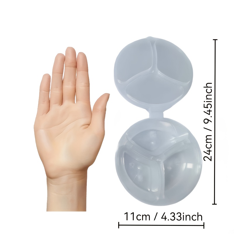 Round 3-Compartment Disposable - Food Storage For Restaurant review and price