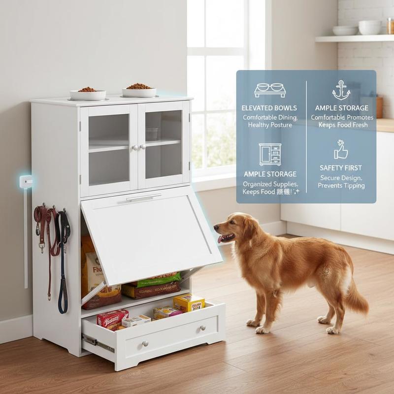 PawHut Dog Feeding Station wit - Storage Tips For Food review and price