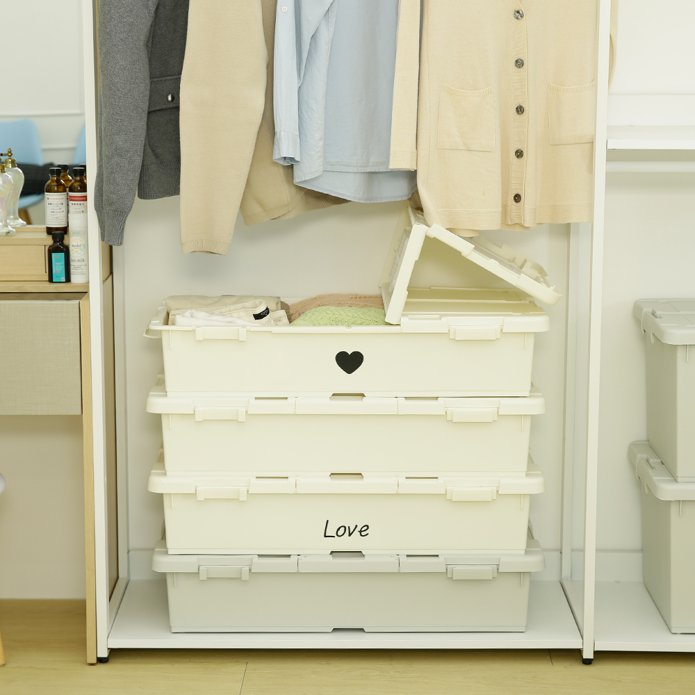 3 Ivory Underbed Storage Conta - Food Storage Under Bed review and price