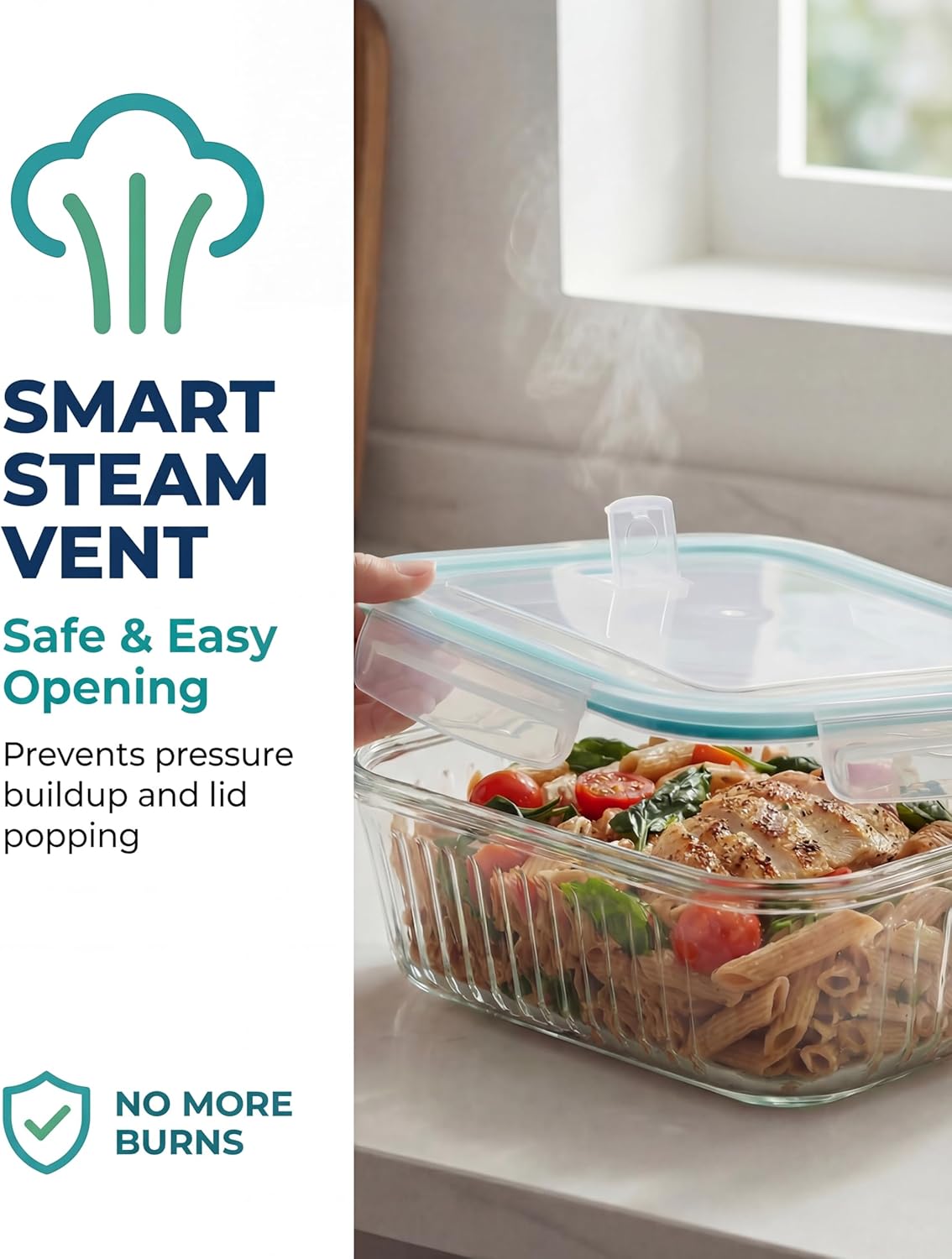 5-Packs, 36 Oz Glass Meal Prep - Glass Meal Prep Container review and price