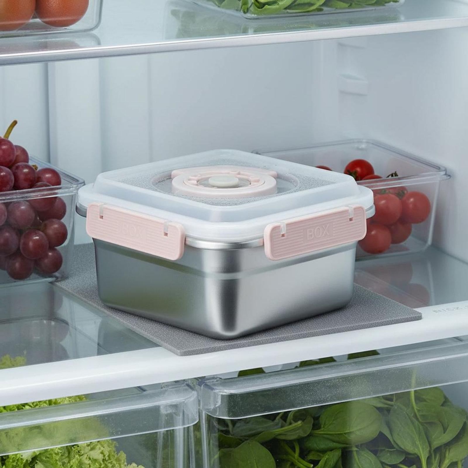 3 Pieces Stainless Steel Food  - Food Storage For Refrigerator review and price