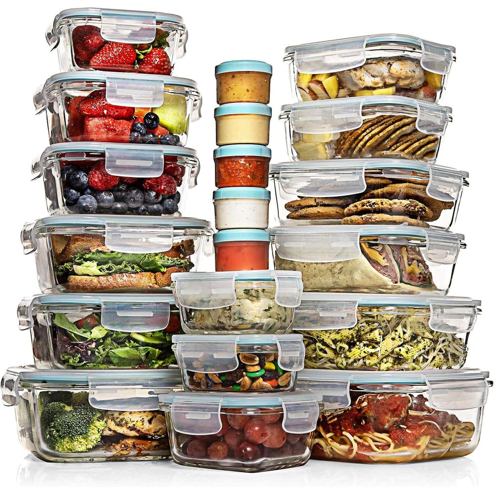 Pc Set Glass Food Storage Cont - Glass Meal Prep Container review and price