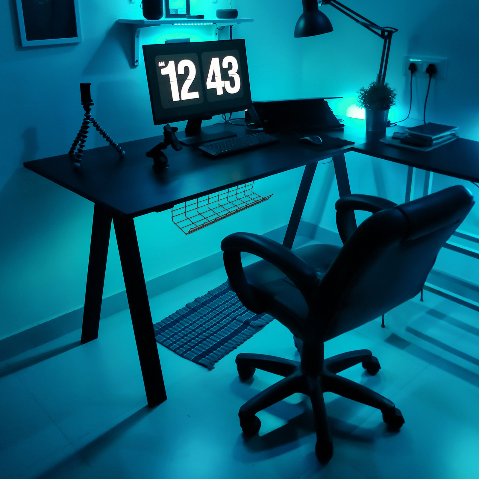 1Pcs Under Desk Cable Manageme - Storage Food Tray review and price