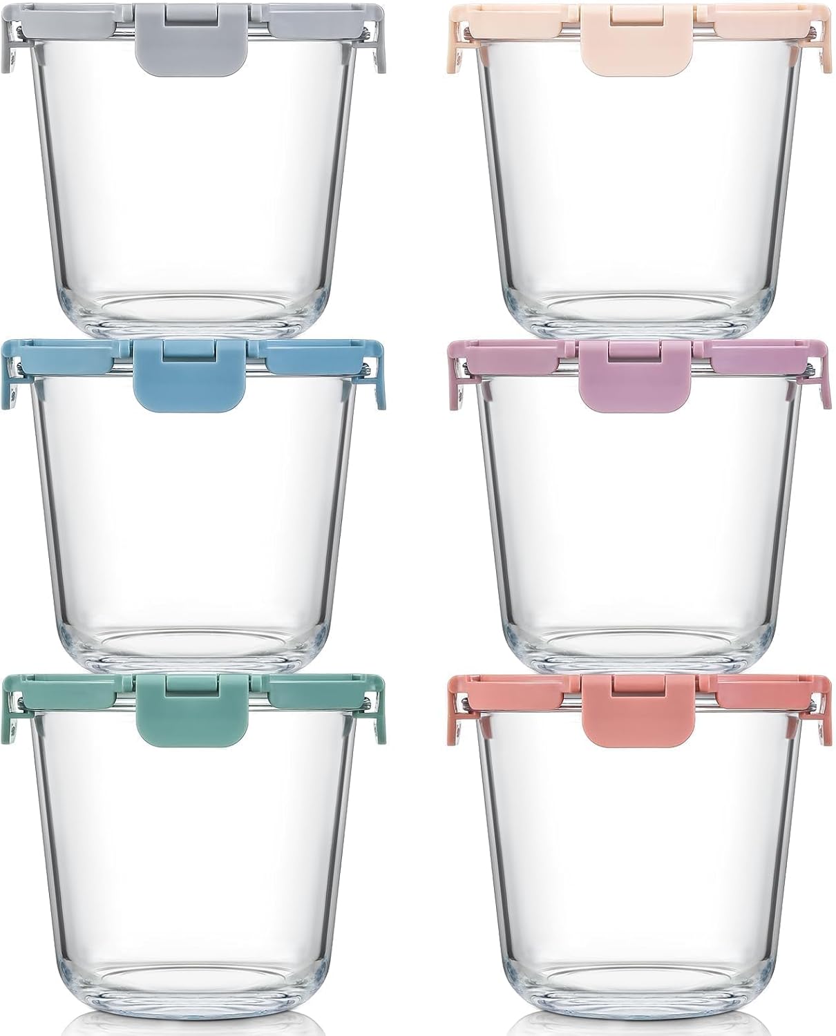 [UPGRADED LID] 6 Sets 3 Cup/24 - Glass Meal Prep Container review and price
