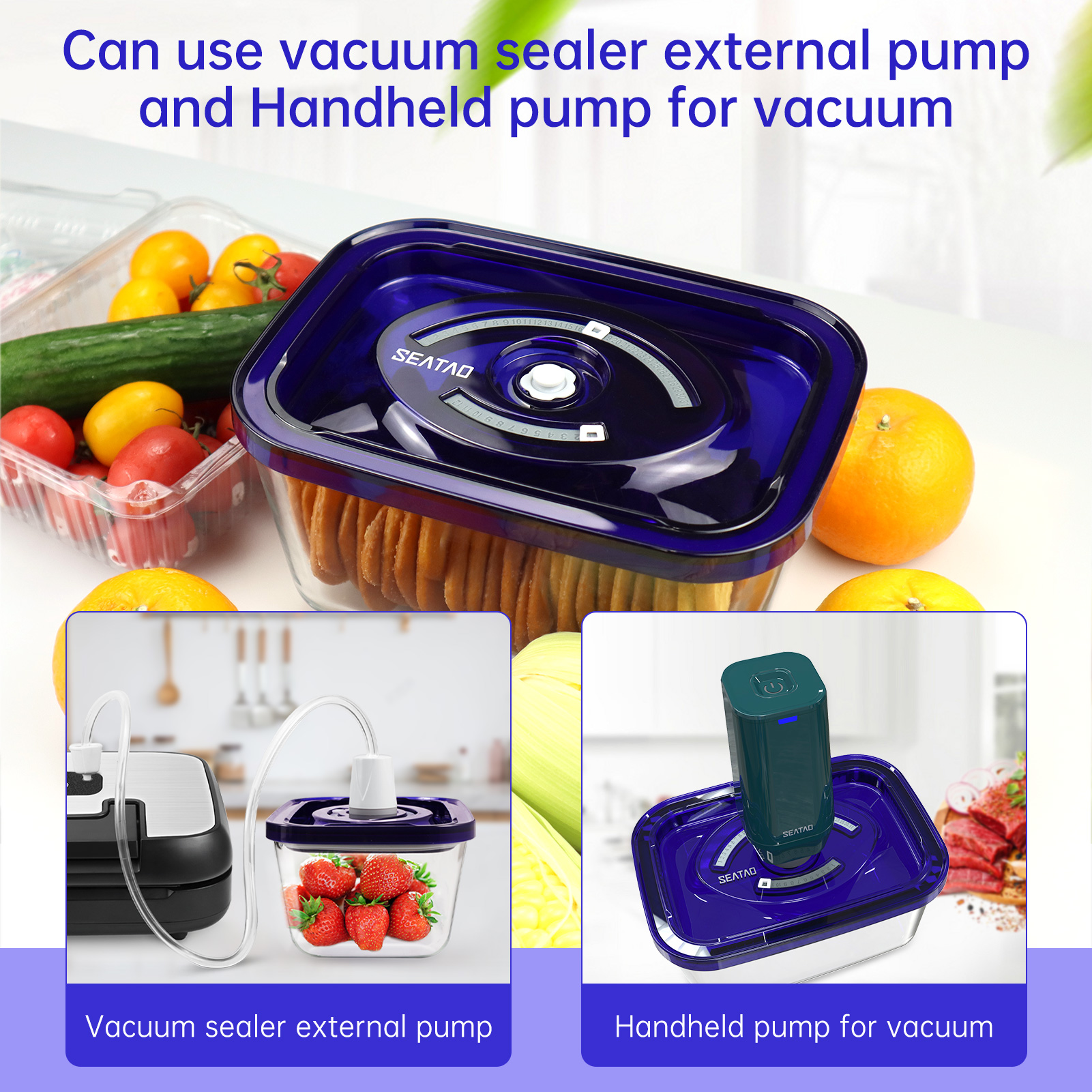SEATAO Glass Food Storage Cont - Food Storage Vacuum Containers review and price