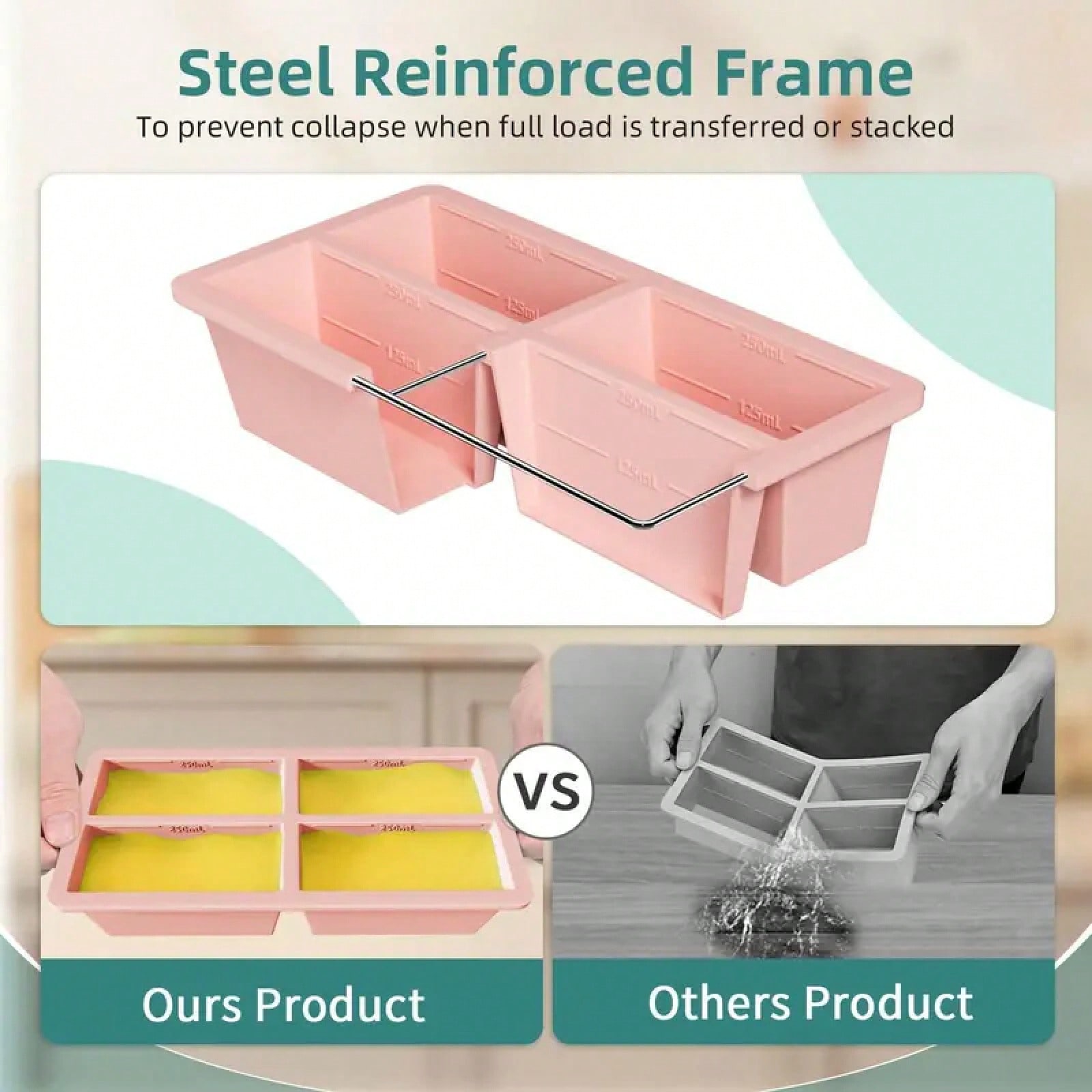Reusable Silicone Soup Freezer - Food Storage For Refrigerator review and price