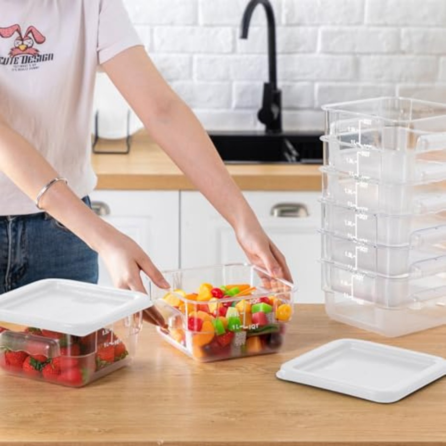 8 Pcs 2 Quart Food Storage Con - Food Storage Quart Containers review and price