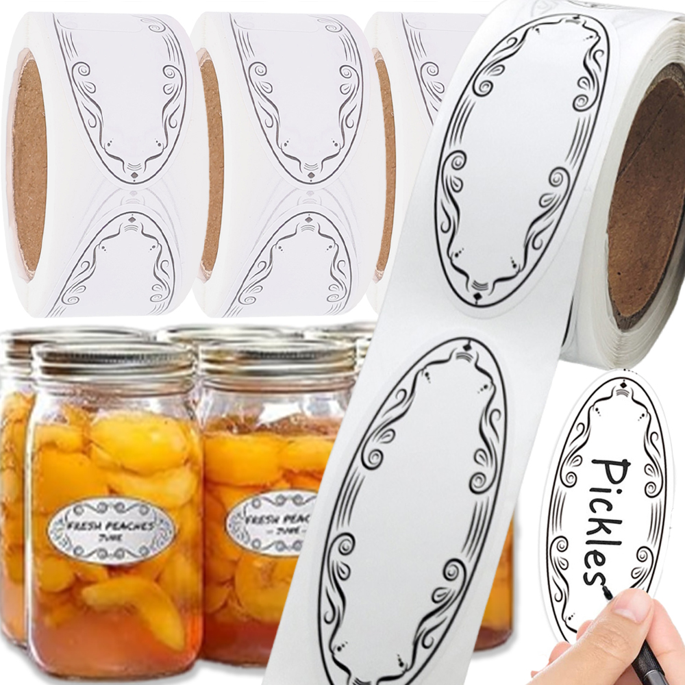 Oval Labels Blank Stickers Foo - Food Storage For Restaurant review and price