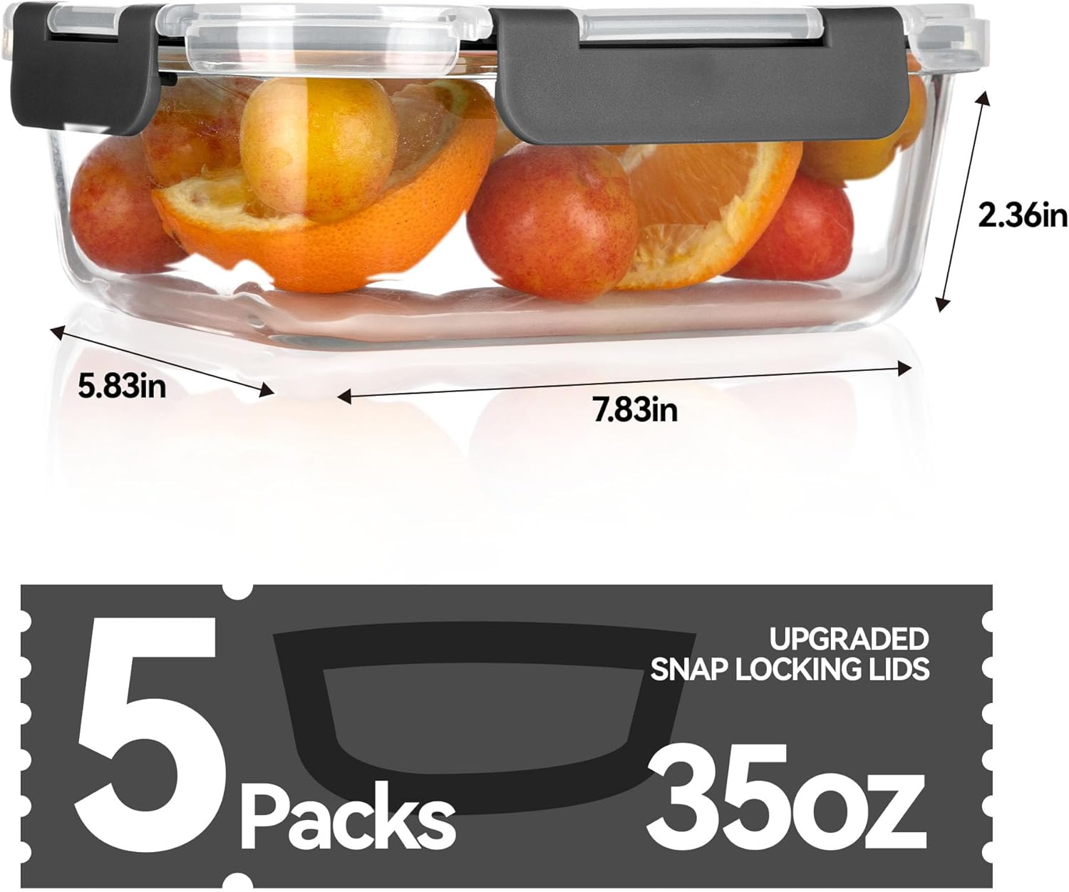 Glass Food Storage Containers, - Glass Meal Prep Container review and price